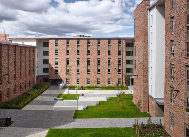 Foundry Courtyard on Best Student Halls